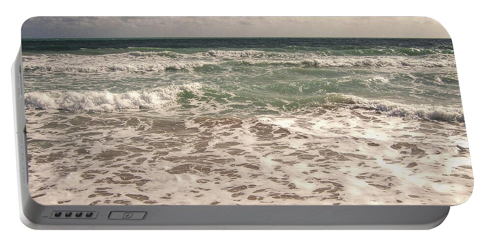 Miami Beach Portable Battery Charger featuring the photograph Atlantic Ocean by Phil Perkins