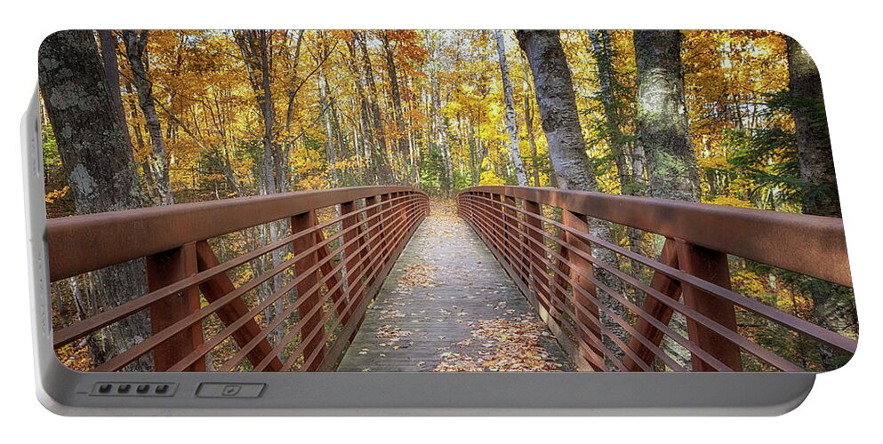 Autumn Portable Battery Charger featuring the photograph Autumn at Frog Bay by Susan Rissi Tregoning