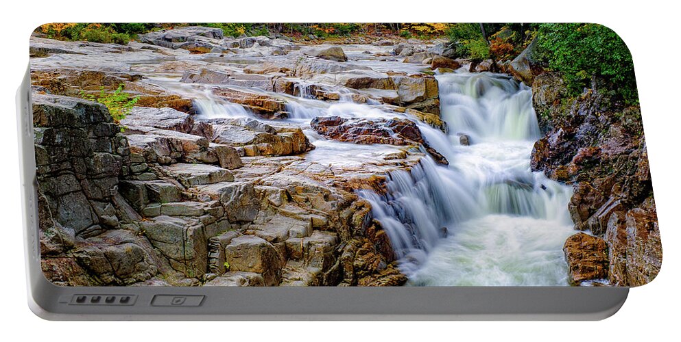 Albany Portable Battery Charger featuring the photograph Autumn Color at Rocky Gorge by Jeff Sinon