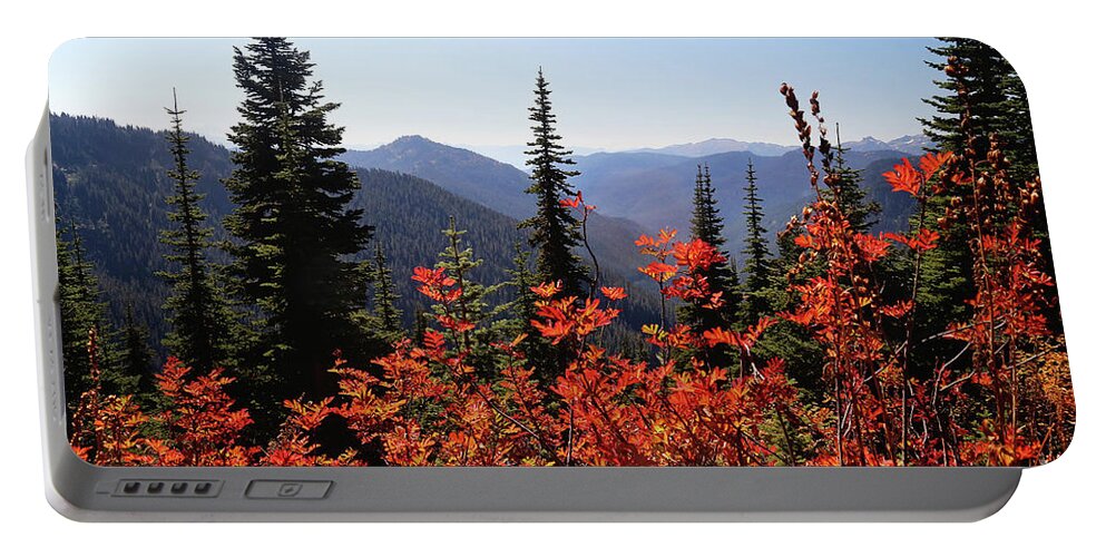 Landscape Portable Battery Charger featuring the photograph Autumn Splendor by Sylvia Cook