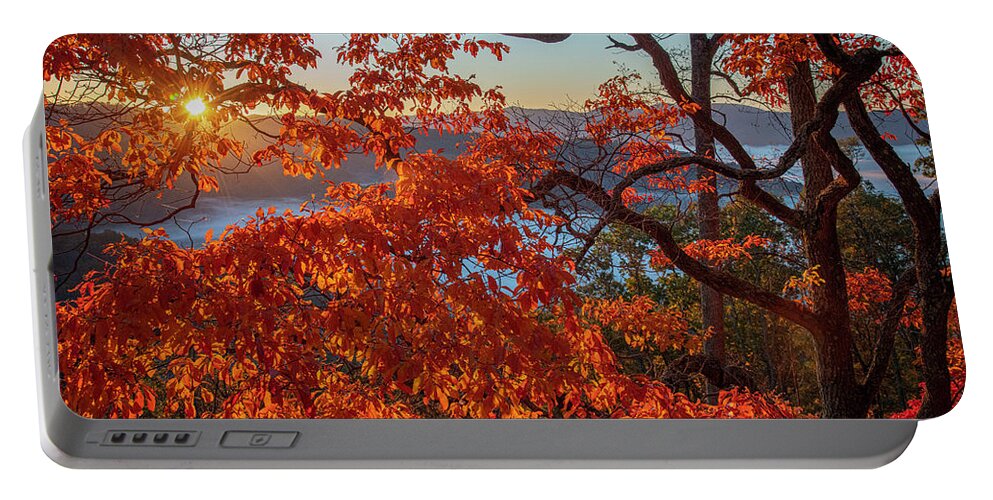 Blue Ridge Parkway Portable Battery Charger featuring the photograph Autumn's Beauty by Robert J Wagner