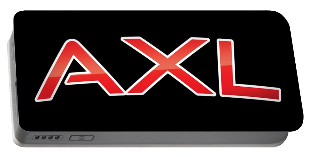 Axl Portable Battery Charger featuring the digital art Axl by TintoDesigns