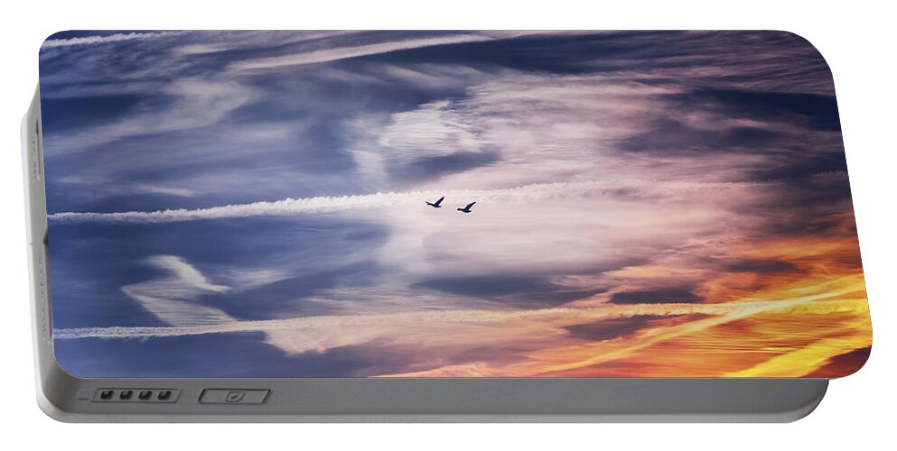 Sky Portable Battery Charger featuring the photograph Back to the Sky by Jaroslav Buna