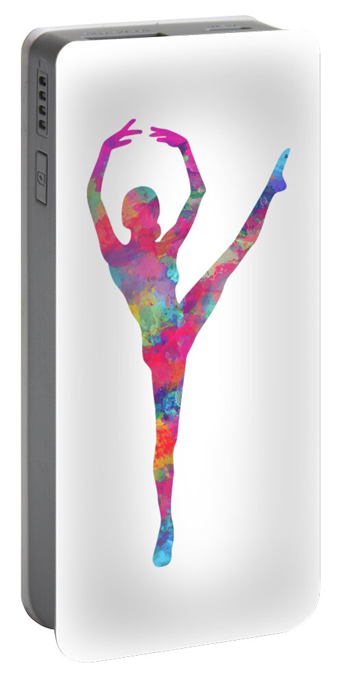 Ballet Art Portable Battery Charger featuring the digital art Ballet Canvas Print, Photographic Print, Art Print, Framed Print, Greeting Card, iPhone Case, by David Millenheft