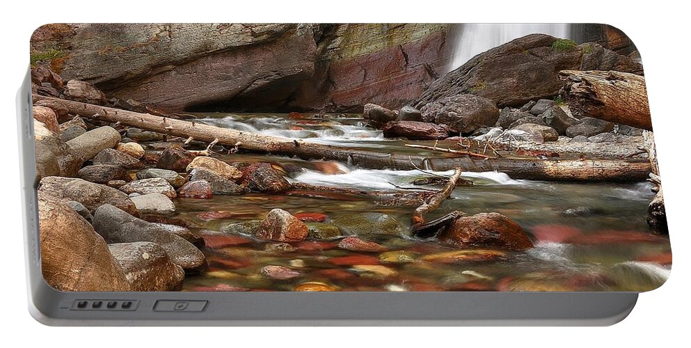 Baring Falls Portable Battery Charger featuring the photograph Baring Falls by Steve Brown
