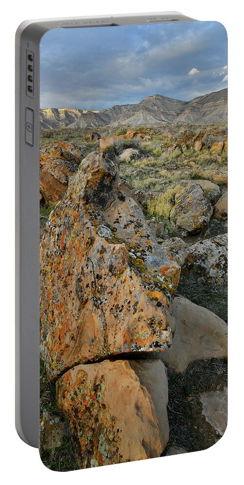 Book Cliffs Portable Battery Charger featuring the photograph Beautiful Colors of the Book Cliffs by Ray Mathis