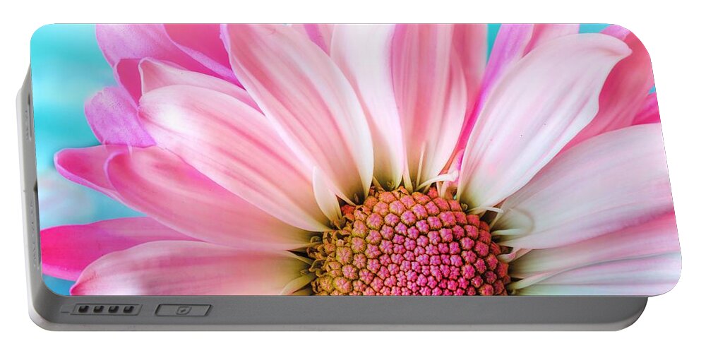 Flower Portable Battery Charger featuring the photograph Beautiful pink flower by Top Wallpapers