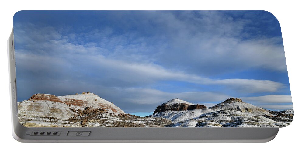 Ruby Mountain Portable Battery Charger featuring the photograph Beautiful Ruby Mountain in Fresh Snow by Ray Mathis