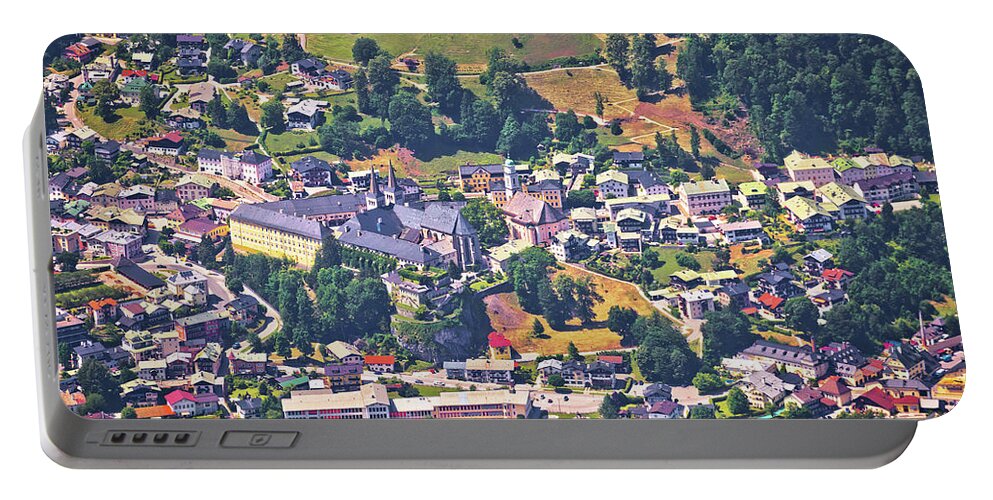 Berchtesgadener Land Portable Battery Charger featuring the photograph Berchtesgadener Land. Town of Berchtesgaden and Alpine landscape by Brch Photography