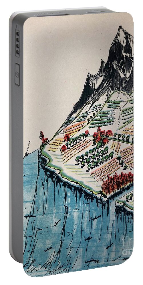 Land Portable Battery Charger featuring the photograph Between Mountains and Sea by Flavia Westerwelle