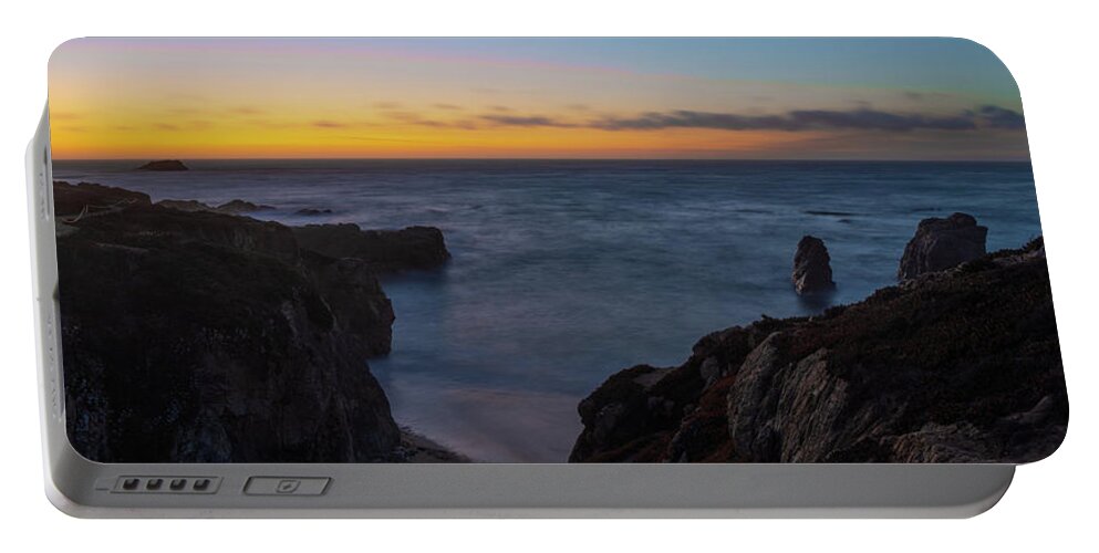 California Portable Battery Charger featuring the photograph Big Sur California Sunset by Steve Gadomski