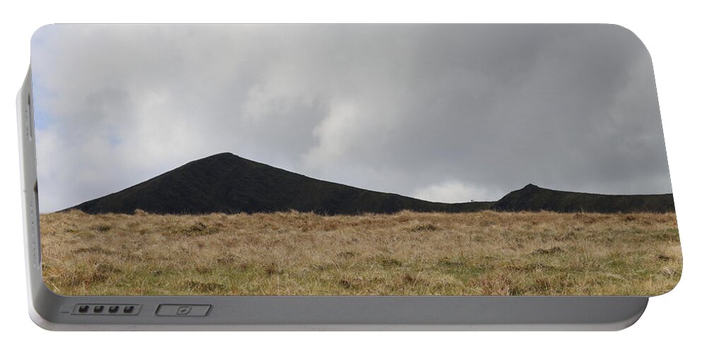 Mountain Portable Battery Charger featuring the photograph Black Clouds and Black Mountains by Lukasz Ryszka