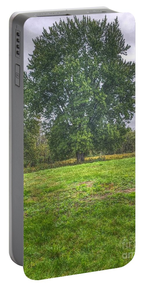Nature Portable Battery Charger featuring the photograph Blacklick Circle Earthwork by Jeremy Lankford
