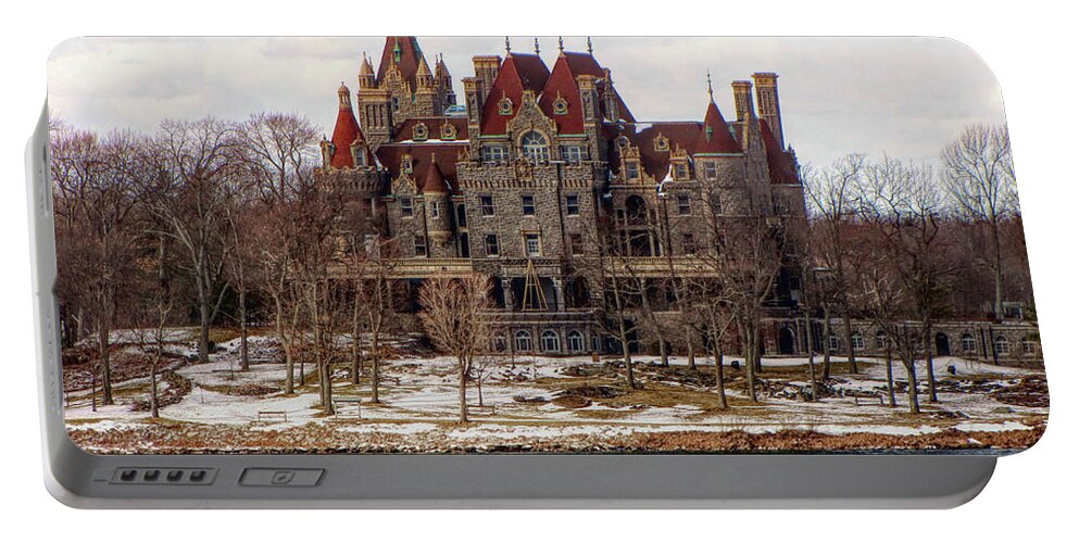 Castle Portable Battery Charger featuring the photograph Boldt Castle by Susan Hope Finley