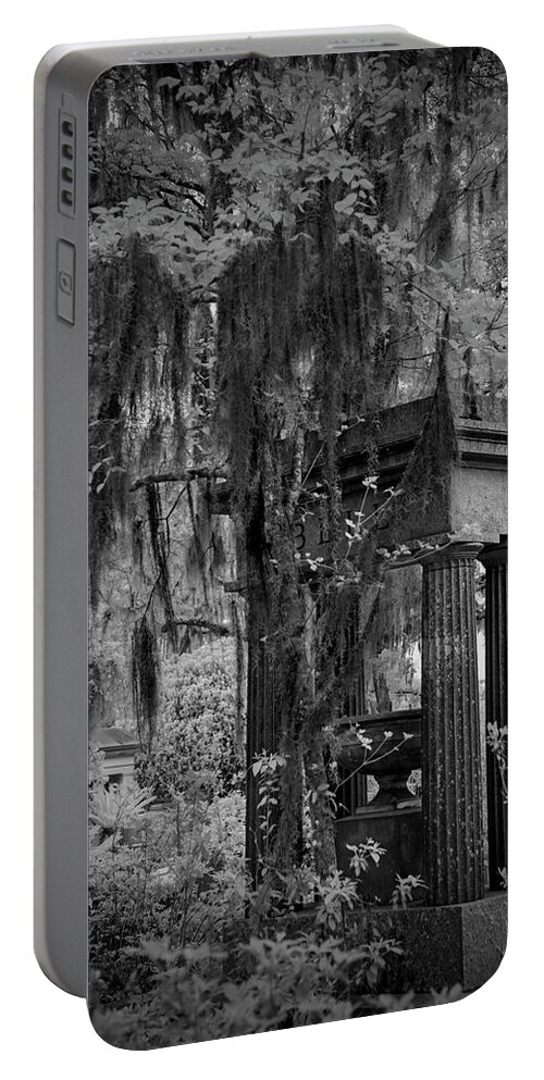 Cemetary Portable Battery Charger featuring the photograph Bonaventure Graves by Jon Glaser