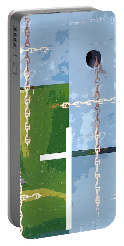 Jesus Portable Battery Charger featuring the digital art Break the chains by Payet Emmanuel