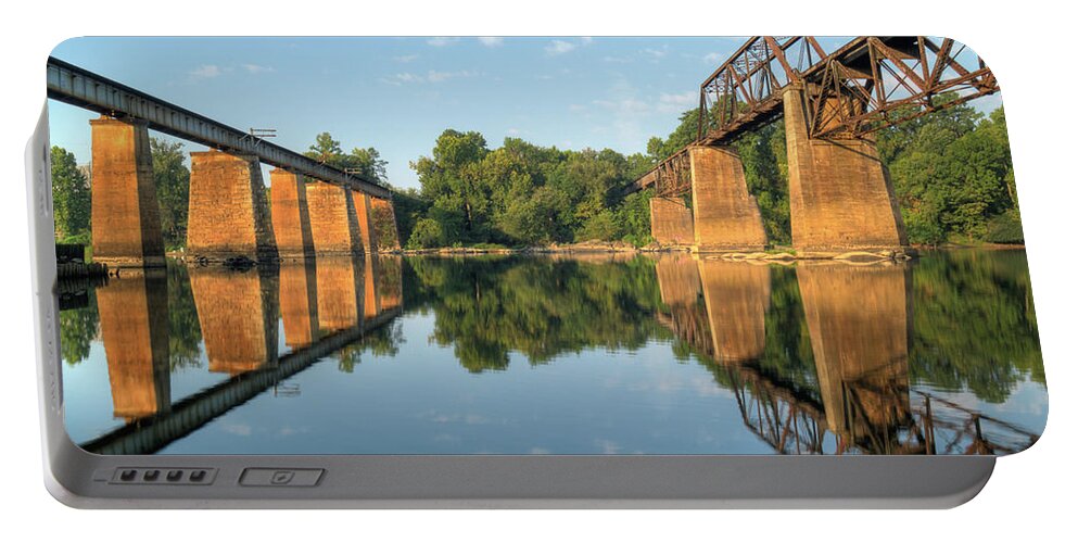 2010 Portable Battery Charger featuring the photograph Brickworks 14 by Charles Hite