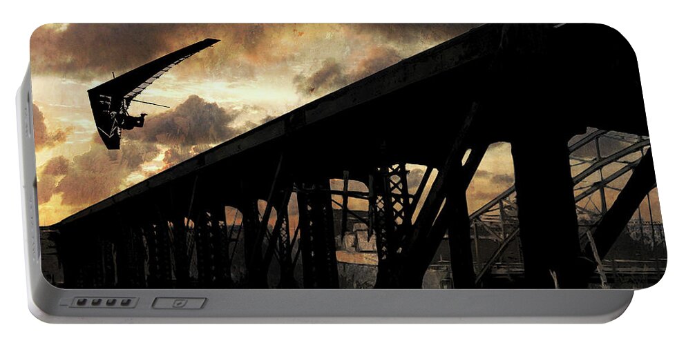 Jason Casteel Portable Battery Charger featuring the digital art Bridge I by Jason Casteel