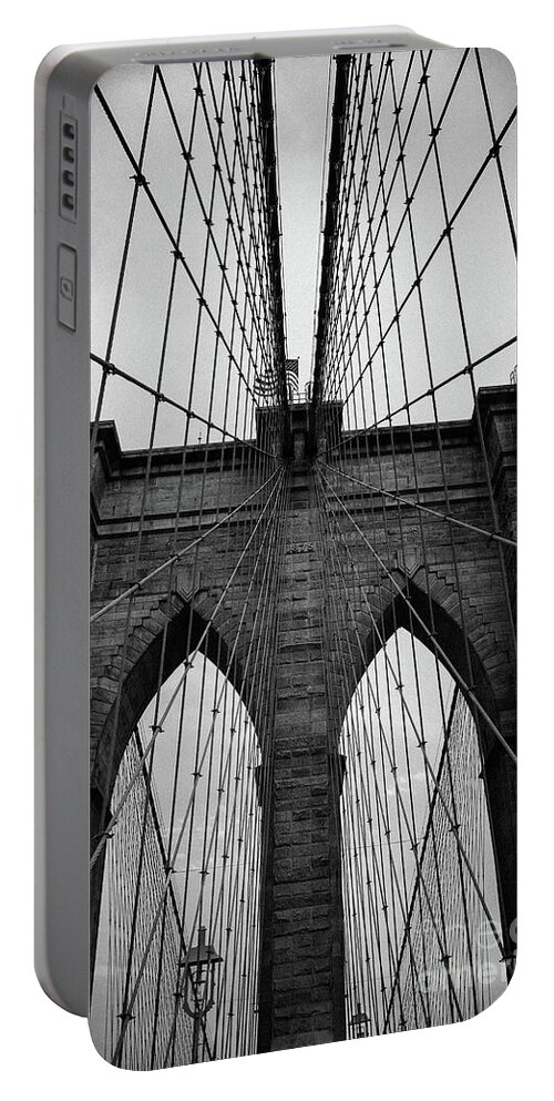 America Portable Battery Charger featuring the photograph Brooklyn bridge Wall art by Andy Myatt