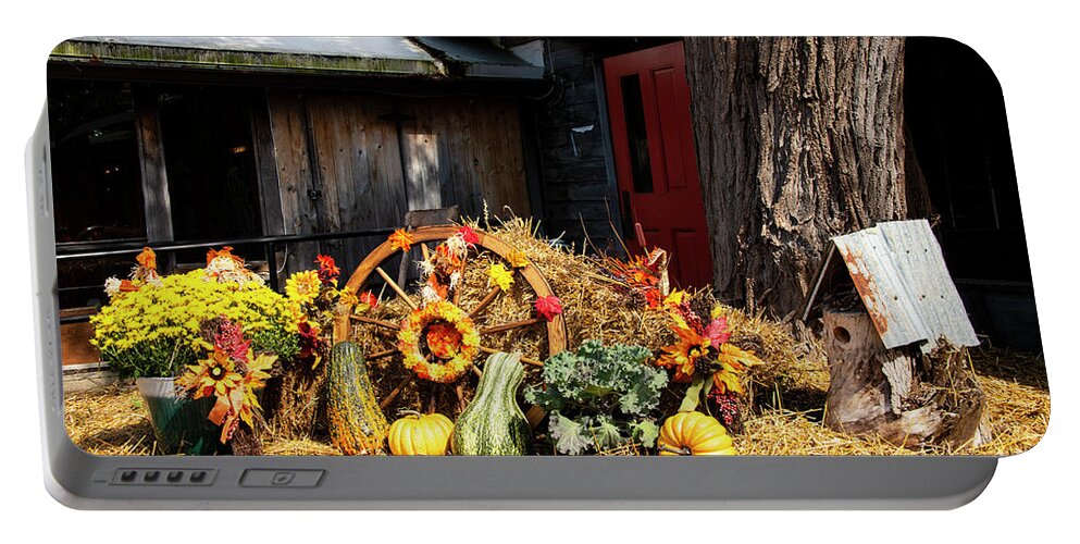 Nashville Portable Battery Charger featuring the photograph Brown County Harvest by Bob Phillips