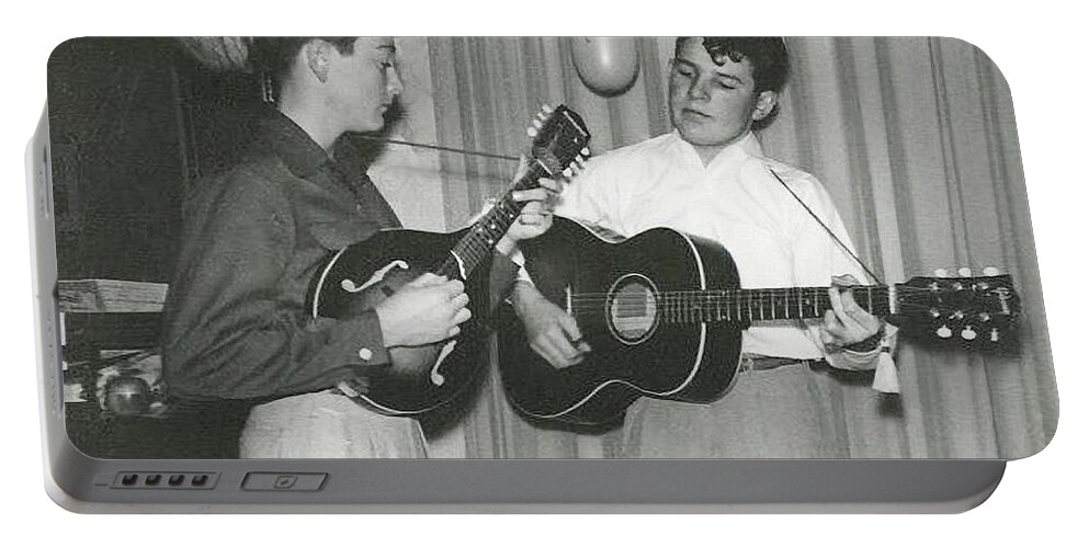 Buddy Holly Portable Battery Charger featuring the photograph Buddy and Bob by John Bates