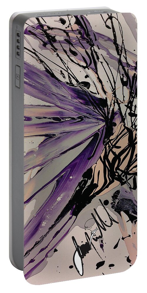  Portable Battery Charger featuring the digital art Burst by Jimmy Williams