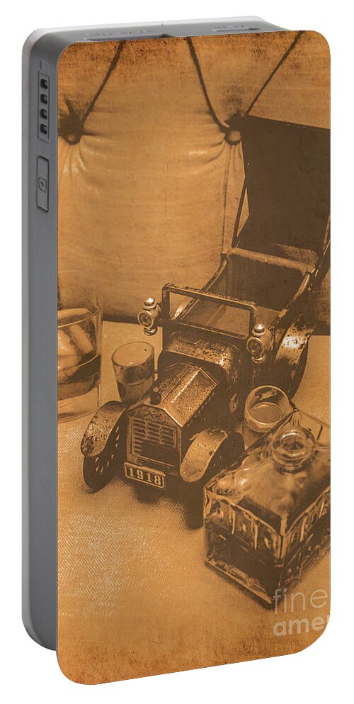 Vintage Portable Battery Charger featuring the photograph Bygone Bourbon by Jorgo Photography