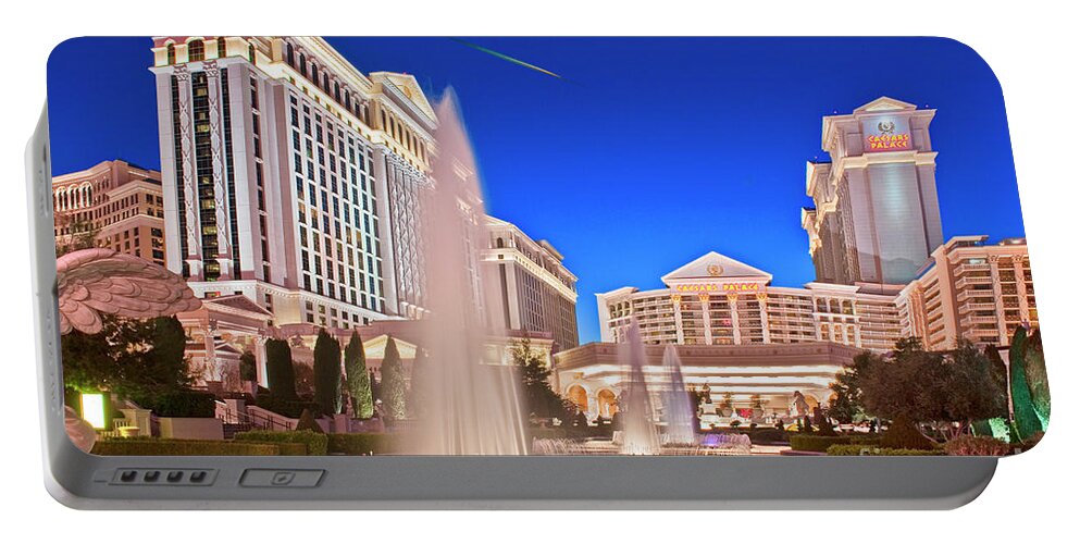 Casinos Portable Battery Charger featuring the photograph Caesars Palace Las Vegas Nevada by David Zanzinger