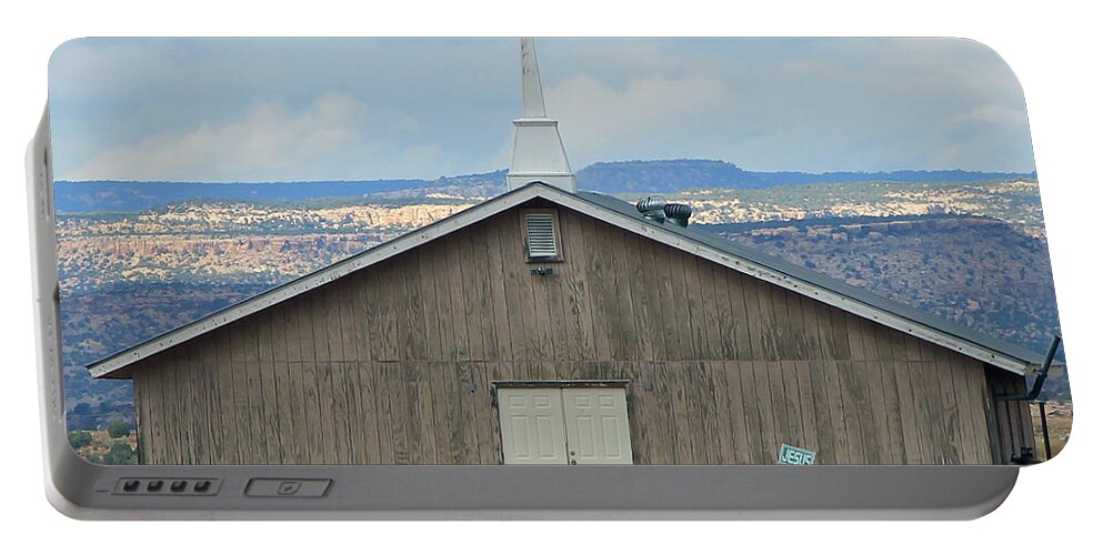 Church Portable Battery Charger featuring the photograph Cahone Mesa Church by Jonathan Thompson
