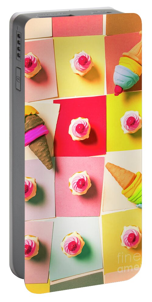 Pop Art Portable Battery Charger featuring the photograph Candy calendar by Jorgo Photography