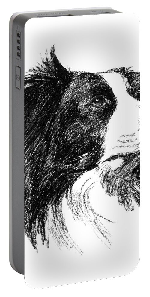 Animals Portable Battery Charger featuring the painting Canine Study I by Ethan Harper
