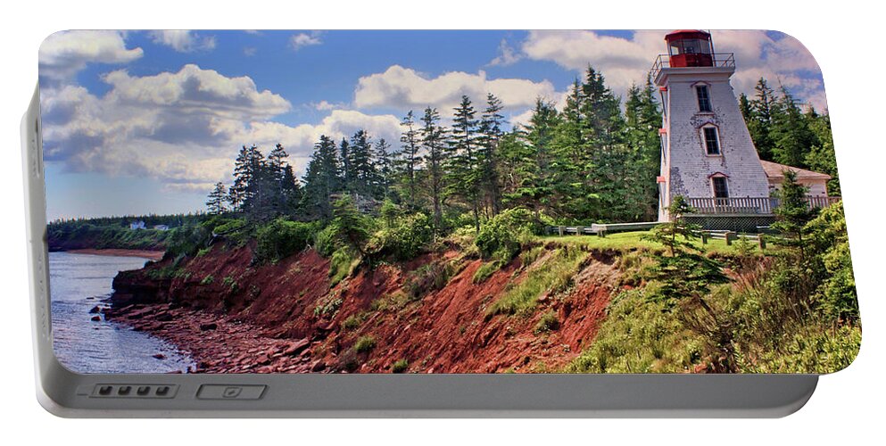 Cape Bear Lighthouse Portable Battery Charger featuring the photograph Cape Bear Lighthouse - 1 by Nikolyn McDonald