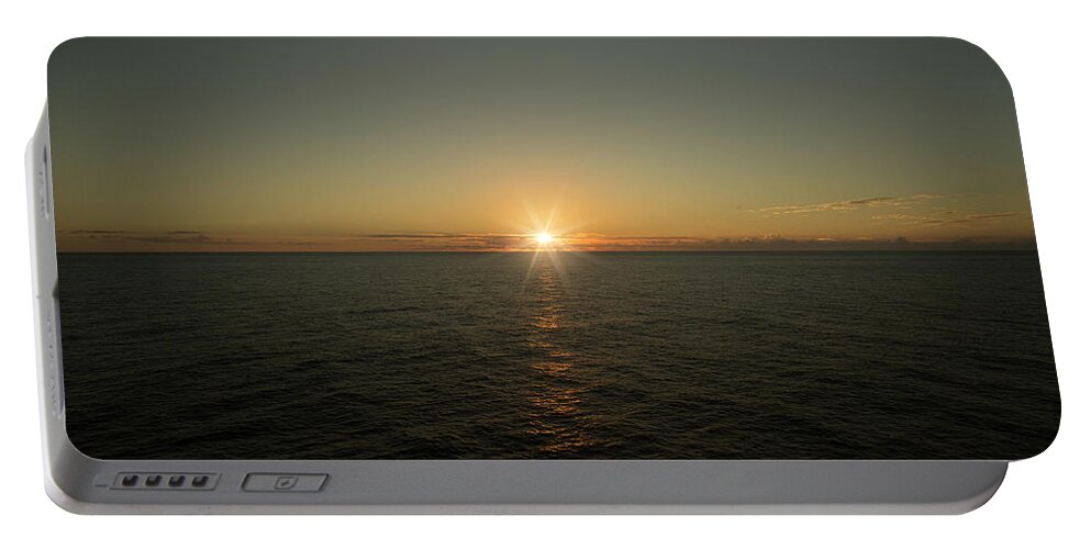 Caribbean Sunset Portable Battery Charger featuring the photograph Caribbean Sunset by Pheasant Run Gallery