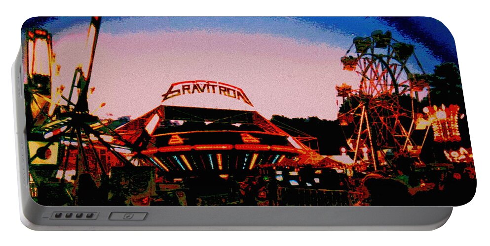 Carnival Portable Battery Charger featuring the digital art Carnival by Cliff Wilson