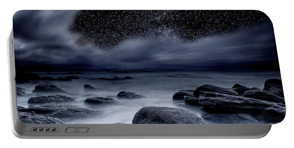 Night Portable Battery Charger featuring the photograph Celestial Night by Jorge Maia