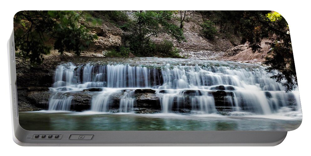 Chalk Ridge Falls Portable Battery Charger featuring the photograph Chalk Ridge Falls Park by Jerry Connally