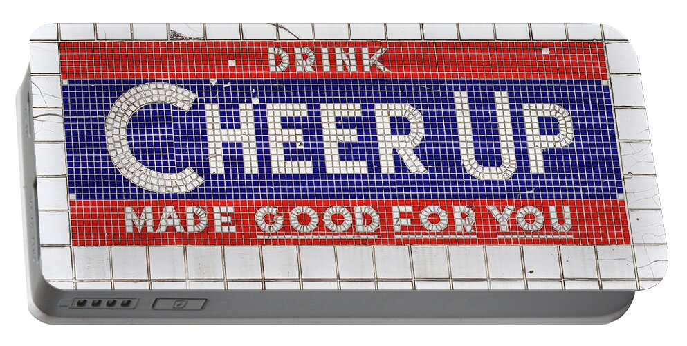 Americana Portable Battery Charger featuring the photograph Cheer up by Robert FERD Frank