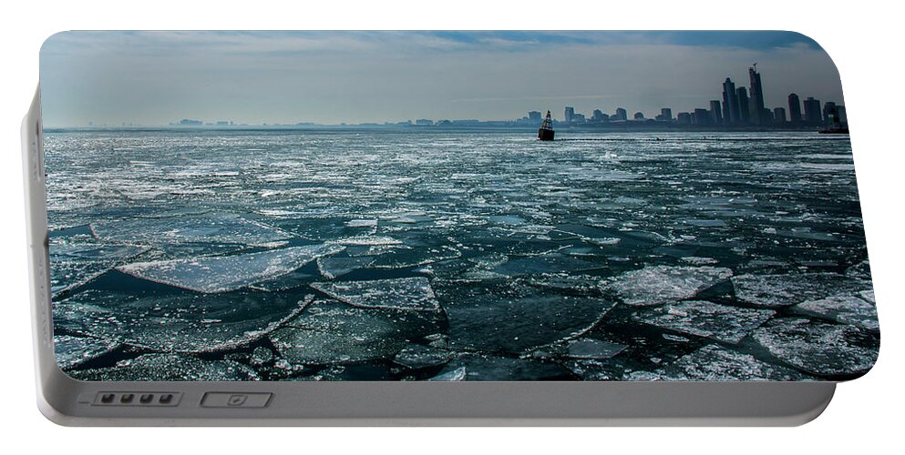 Lake Michigan Portable Battery Charger featuring the photograph Chicago from navy pier 2 by Stuart Manning