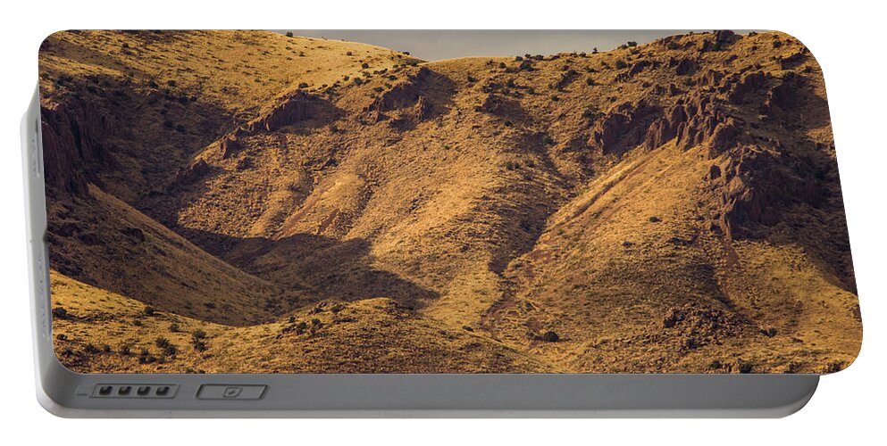 Nature Portable Battery Charger featuring the photograph Chupadera Mountains by Jeff Phillippi