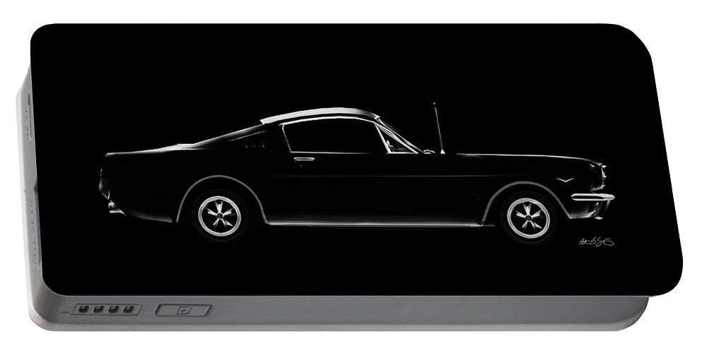 Auto Portable Battery Charger featuring the digital art Classic 66 Mustang R by Peter J Sucy