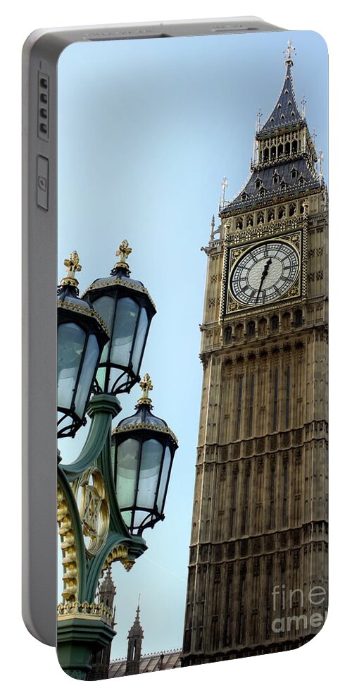 Westminster Portable Battery Charger featuring the photograph Classic London by Terri Waters