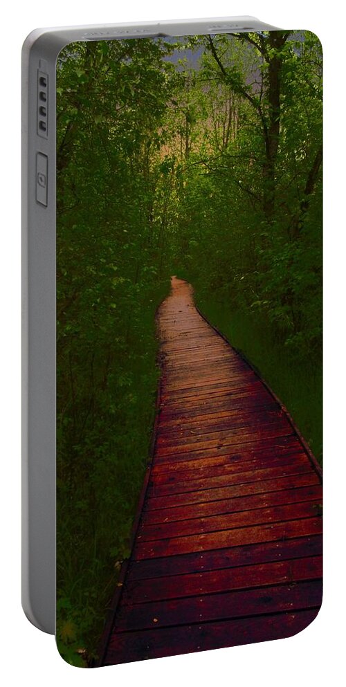  Portable Battery Charger featuring the photograph Clear Path Ahead by Jack Wilson