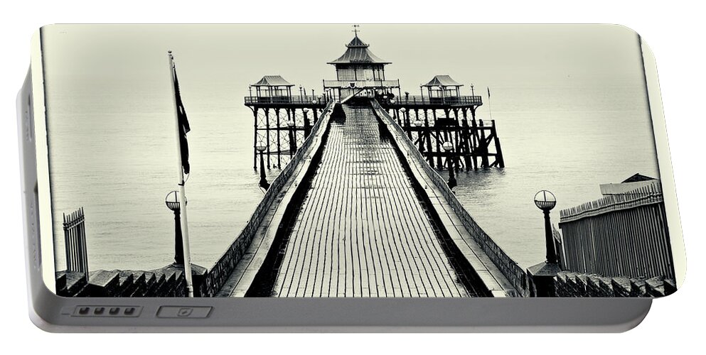 Landscape Portable Battery Charger featuring the photograph Cleveden Pier by Mark Egerton