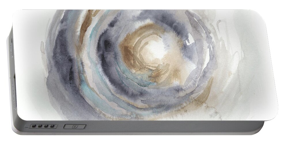 Abstract Portable Battery Charger featuring the painting Cloud Nebula I by Ethan Harper