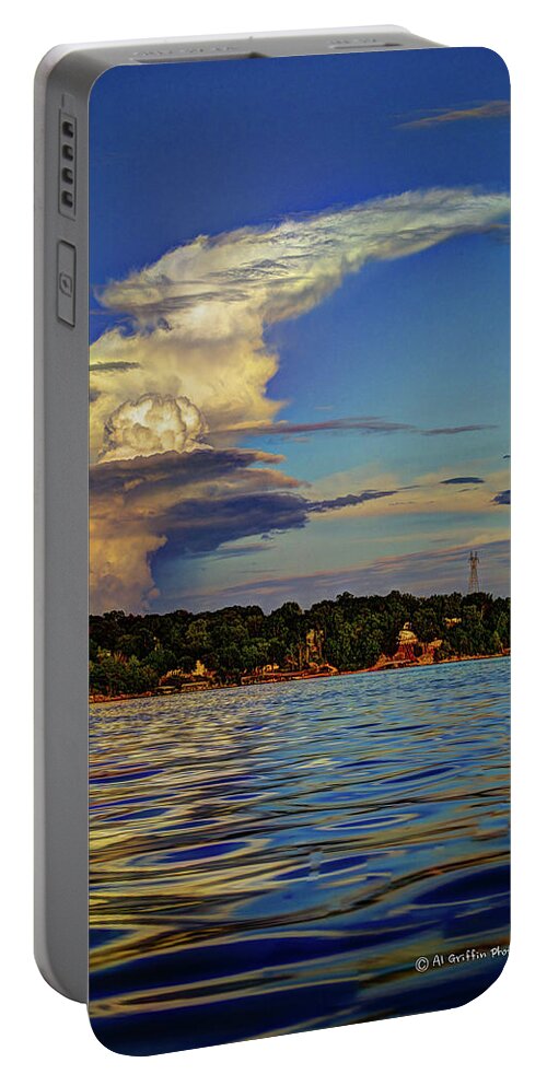 Cloud Portable Battery Charger featuring the photograph Cloud Tower by Al Griffin