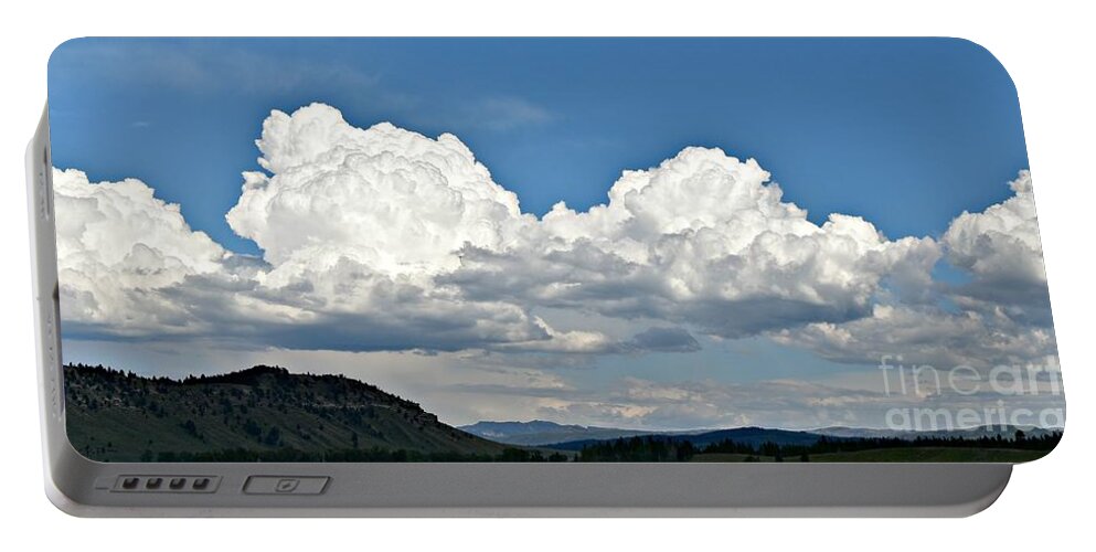 Clouds Portable Battery Charger featuring the photograph Clouds Are Forming by Dorrene BrownButterfield
