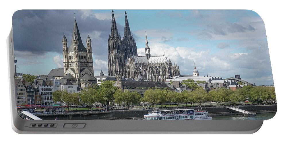 Cologne Portable Battery Charger featuring the photograph Cologne, Germany by Jim Mathis