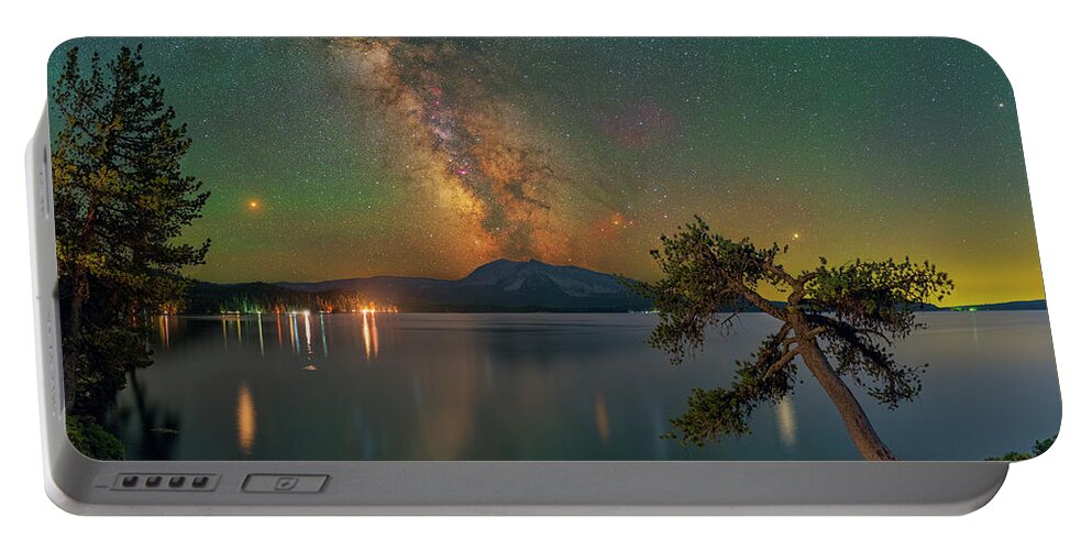 Astronomy Portable Battery Charger featuring the photograph Colors of a Summer Night by Ralf Rohner