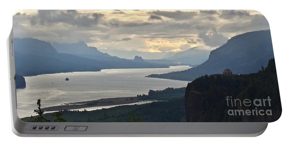 Columbia River Gorge National Scenic Area Portable Battery Charger featuring the photograph Columbia River Gorge, Oregon by Ron Long