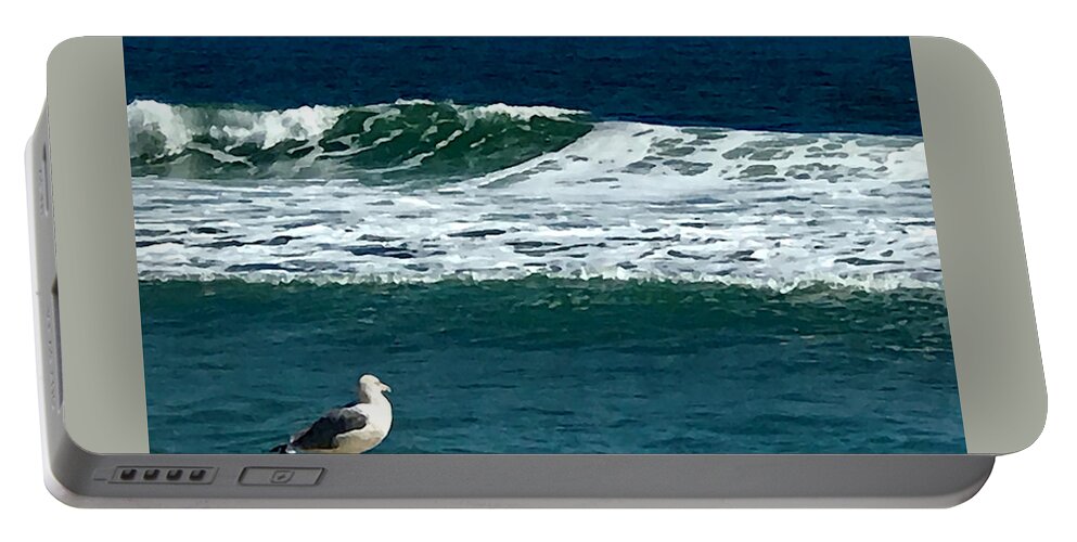 Seagull Portable Battery Charger featuring the photograph Contemplation by Tom Johnson